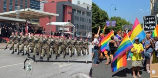 Параде у Источном Сарајеву (лијево) и Сарајеву (десно) – ГЛАС РЕГИЈЕ.057