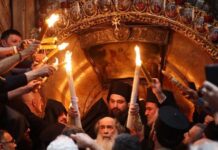 Благодатни огањ са Христовог гроба и ове године у храму Светог Саве у Београду – 057